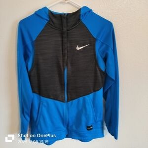Womens Nike Elite Dri-Fit‎ Full Zip Jacket Blue Size S Sporty Athletic